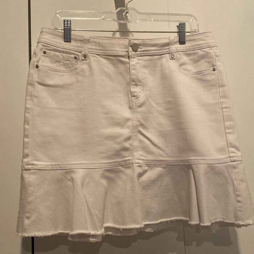 COPY - White denim skirt